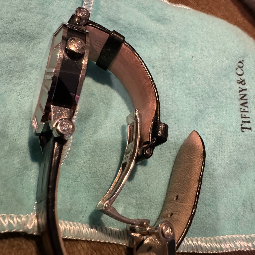 Tiffany & Co Atlas watch 18k white gold with diamonds - Picture 7 of 16